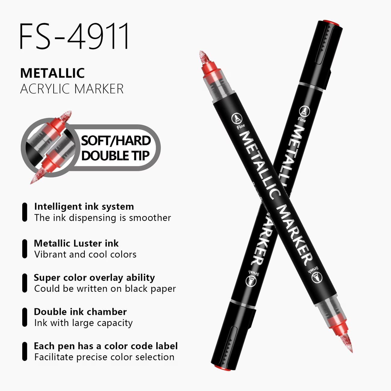 Flysea 12/24 Color Metallic Ac - огляд і ціна Copic Marker Classic