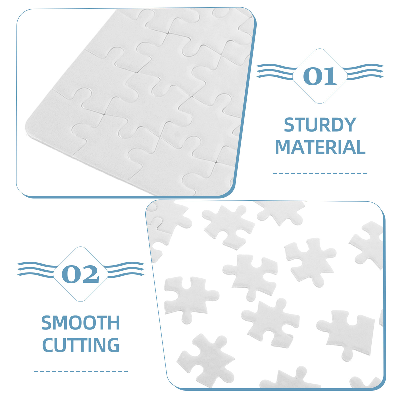 4Sheets White Puzzle Board Bla - огляд і ціна Puzzle Blank White