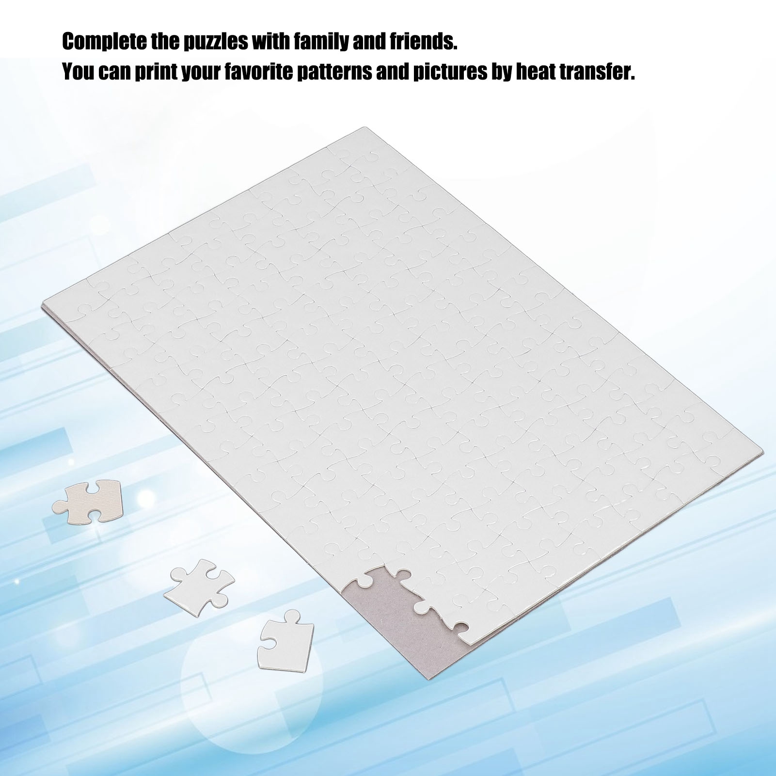 Printing Puzzle 10 Sets Blank  - огляд і ціна Puzzle Blank White