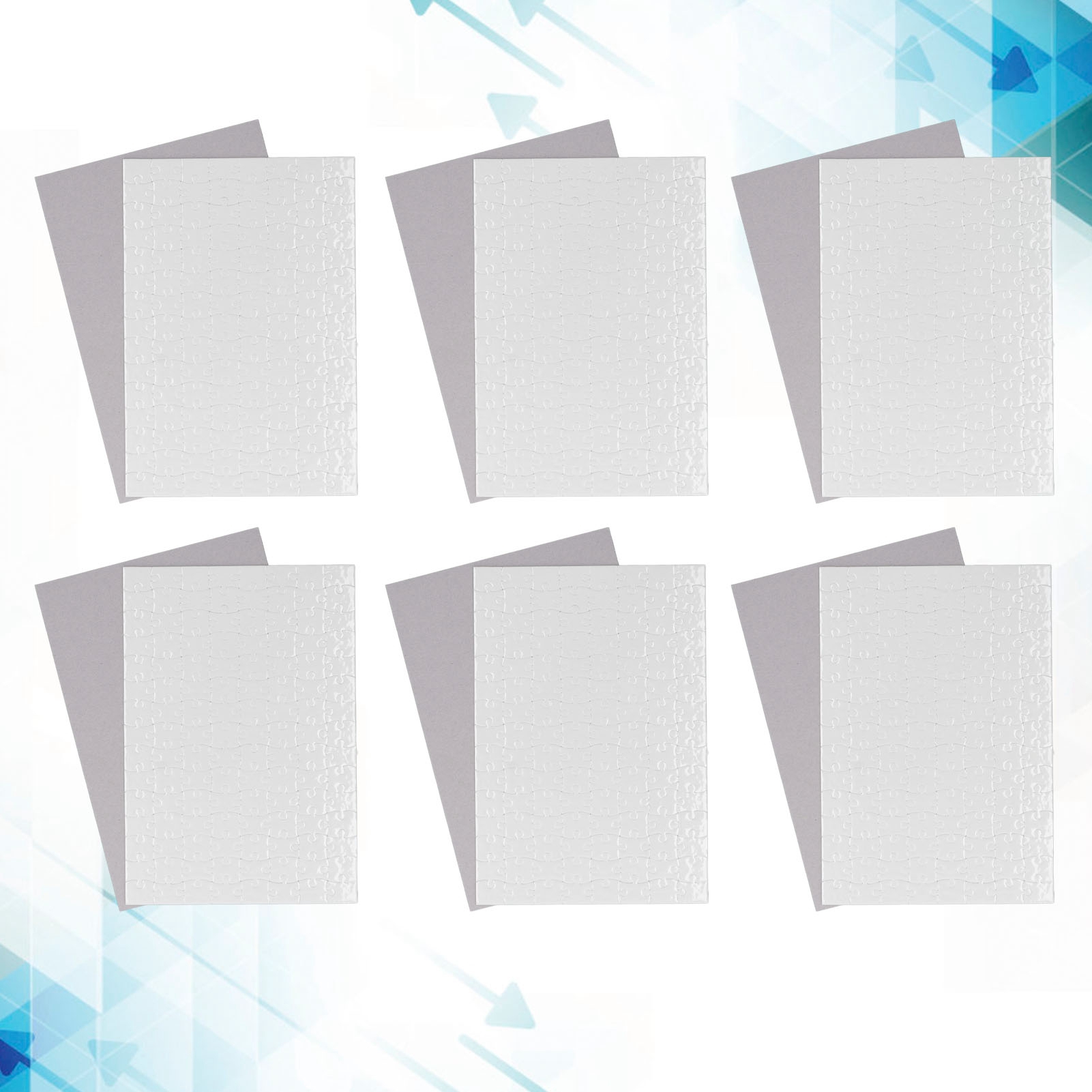 Printing Puzzle 10 Sets Blank  - огляд і ціна Puzzle Blank White