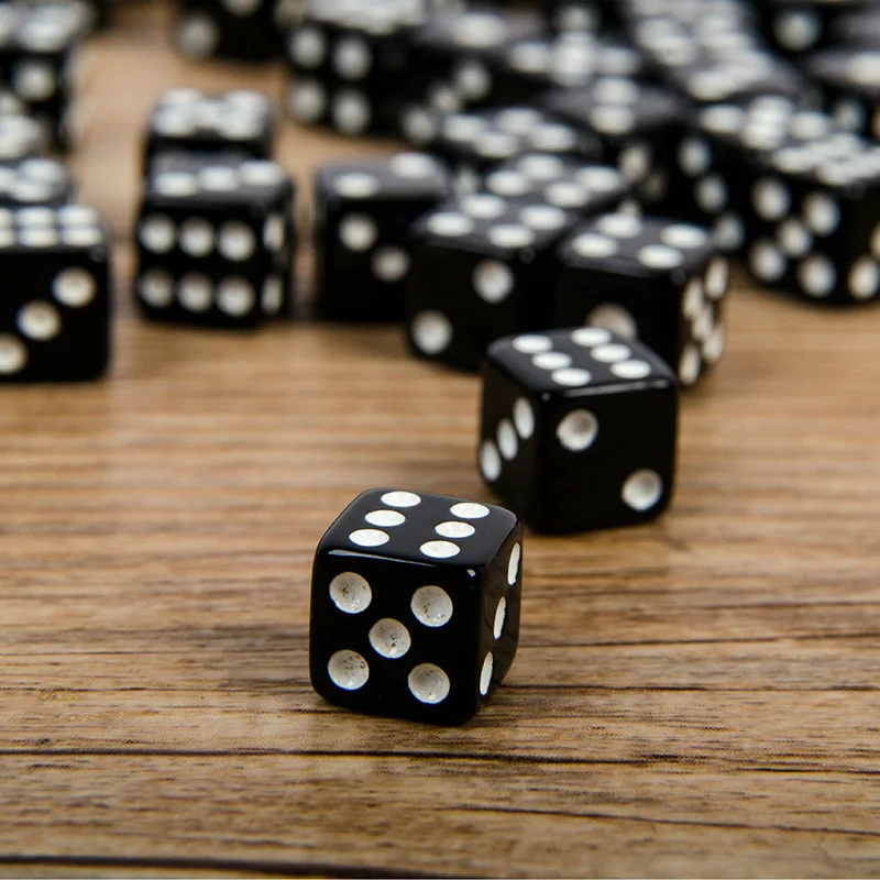 Wholesale 1000pcs Dots Dice 10 - огляд і ціна Puzzle Blank White