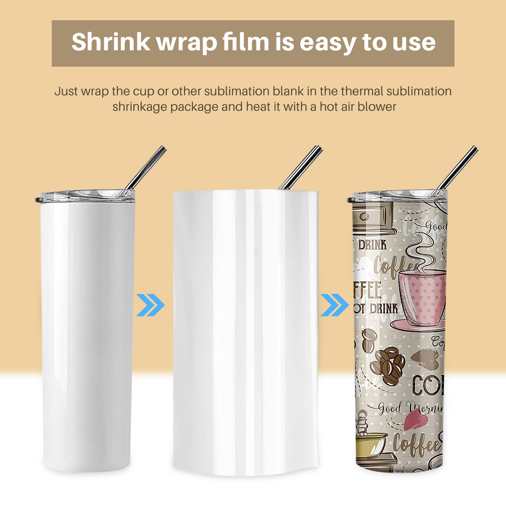A19F-8X12 Inch Sublimation Shr - огляд і ціна Sublimation Mug White